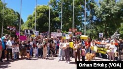 Gaziantep'te hayvan hakları savunucuları, AK Parti'nin "Hayvanları Koruma Kanunu"nda yapmayı planladığı değişikliği protesto etti